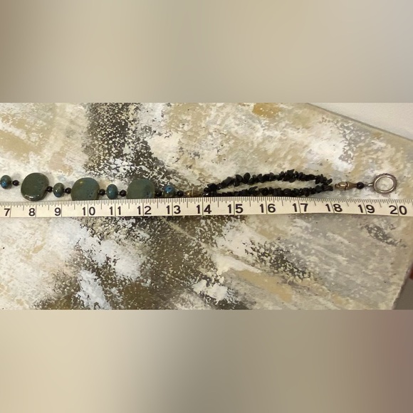 Handmade lamp work bead necklace - Picture 6 of 7